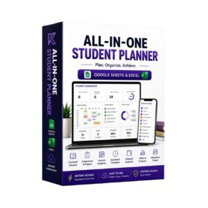 All-in-One Student Planner Google Sheets Excel